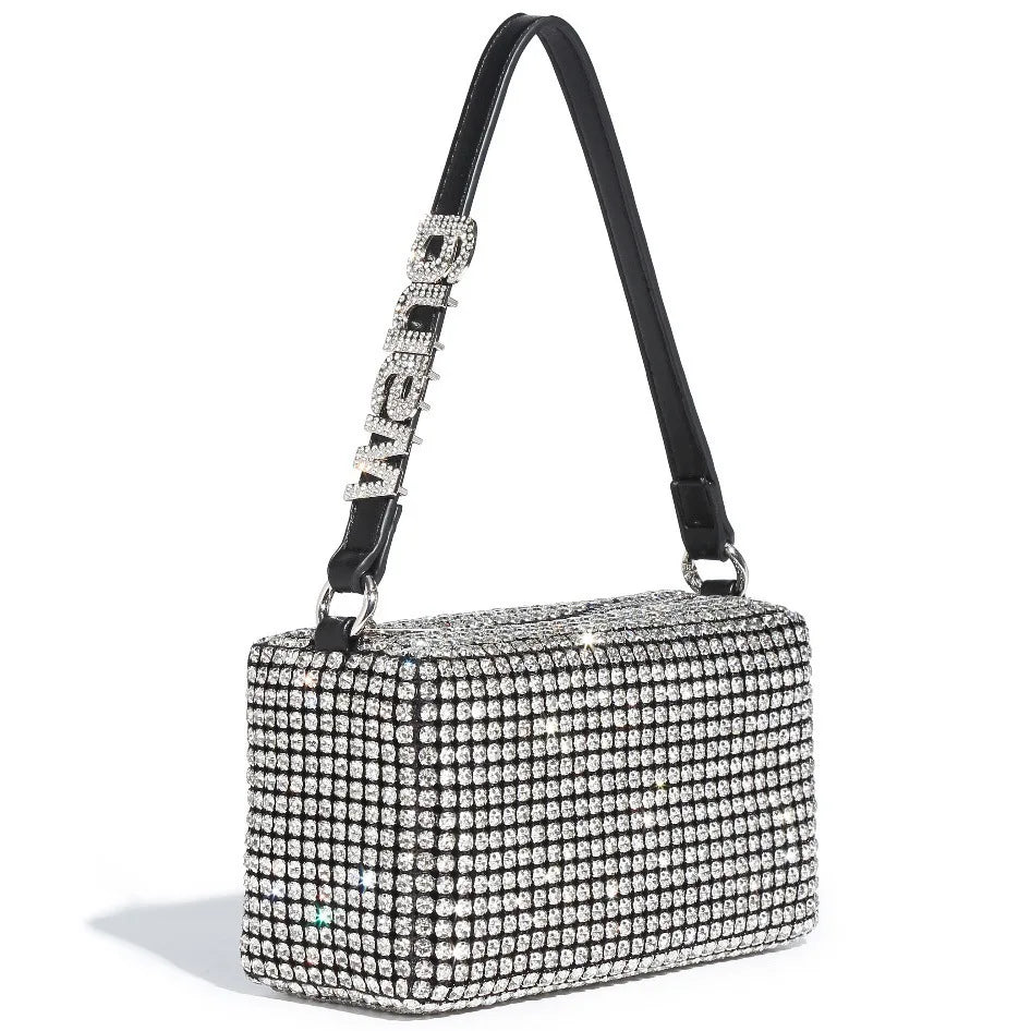 Sparkly Rhinestone Clutch | Elegant Party & Daily Crossbody Luxegan