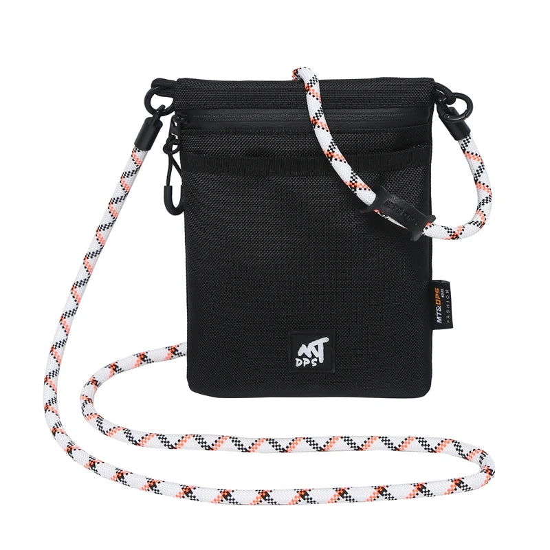 Original Design Nylon Cloth Messenger Bag | New Portable Mobile Phone Bag | Unisex Simple Shoulder Satchel with String Closure Luxegan