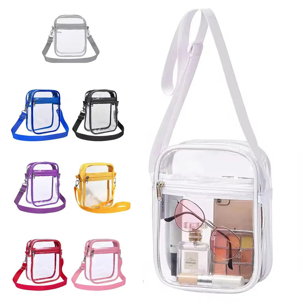 Transparent Crossbody Bag | Simple Waterproof Small Square Bag Luxegan