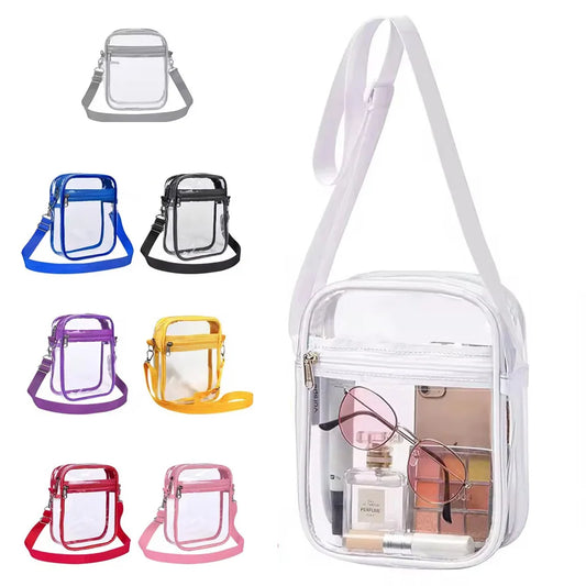 Transparent Crossbody Bag | Simple Waterproof Small Square Bag Luxegan