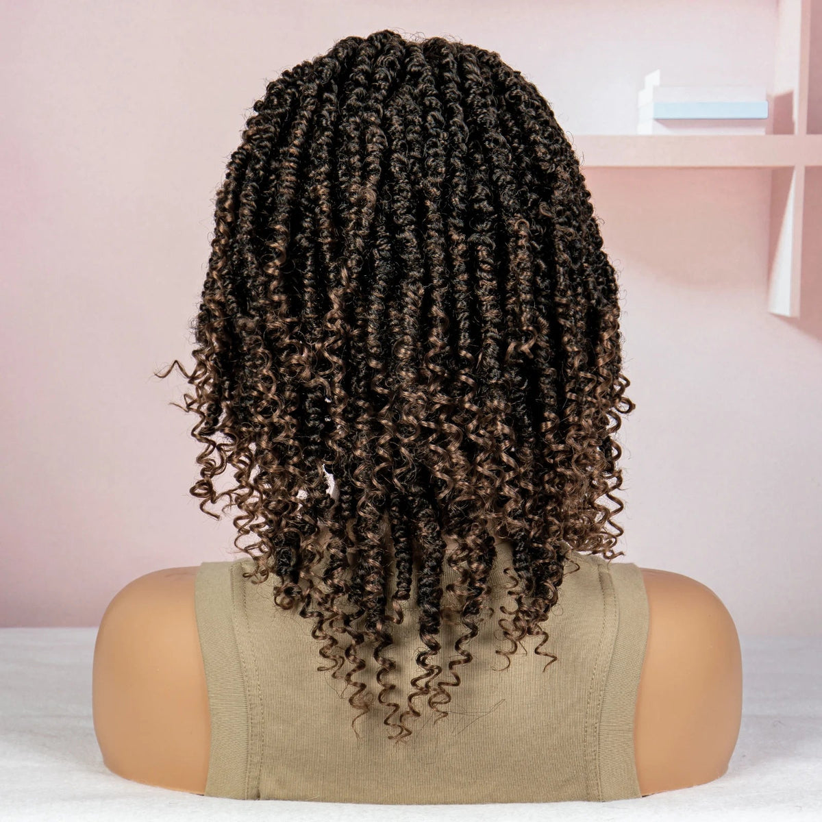 Dreadlocks Braided Wigs Lace Front Braided Wigs Short Box Braided Wigs for Women with Baby Hair Ombre Lace Braids Wigs Luxegan