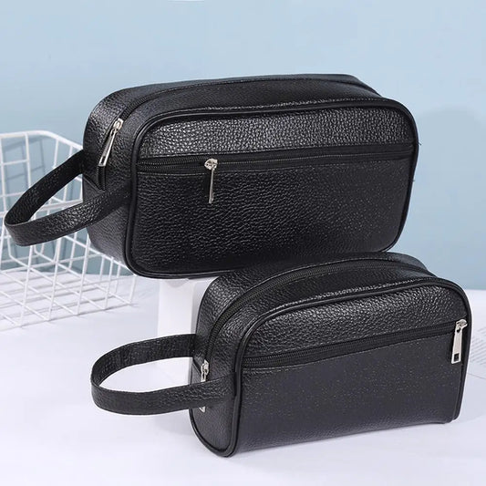 Men's & Women's Vintage Wristlet Bag | PU Leather Small Purse & Phone Storage Handbag Luxegan