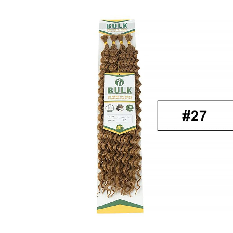 Deep Wave Boho Braids Synthetic Hair – Bulk Braiding Hair for Boho & Knotless Styles