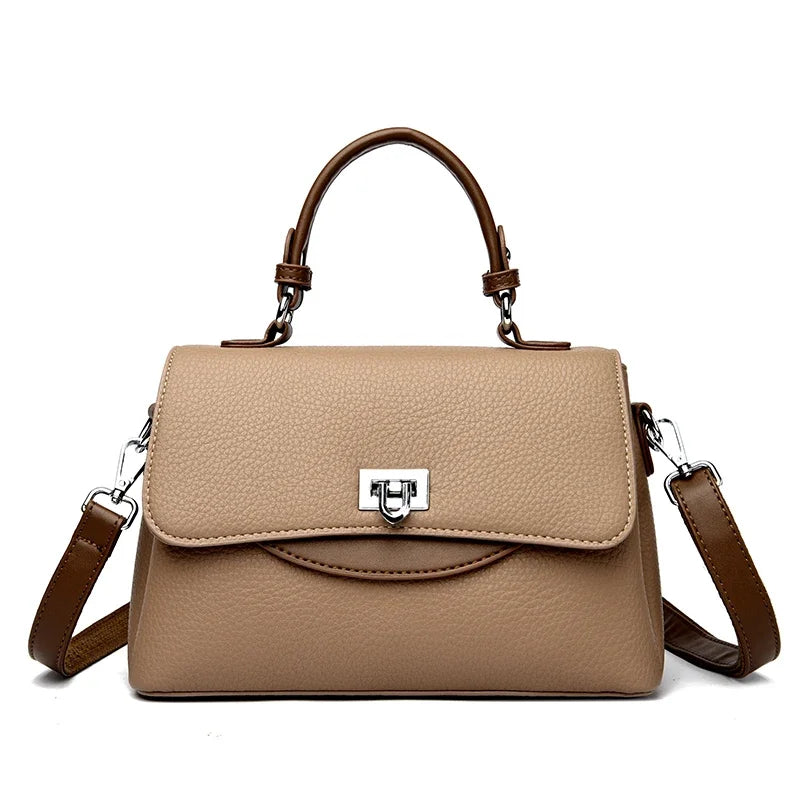 Luxury Large Capacity Multilayer Shoulder Bag | High-Quality PU Leather Designer Messenger | Sophisticated Sequined Casual Tote | Fashion-Forward Crossbody with Smart Partitioning Luxegan