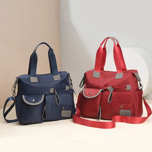 Nylon Waterproof Tote Bag | Large Capacity Mummy & Shoulder Bag Luxegan