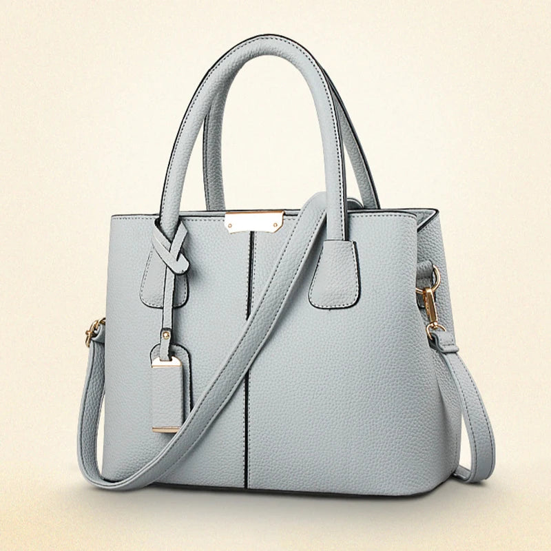 Ladies Large Tote Bag | New Fashion Women's PU Leather Square Shoulder & Crossbody Handbag (Bolsas Femininas Sac) Luxegan