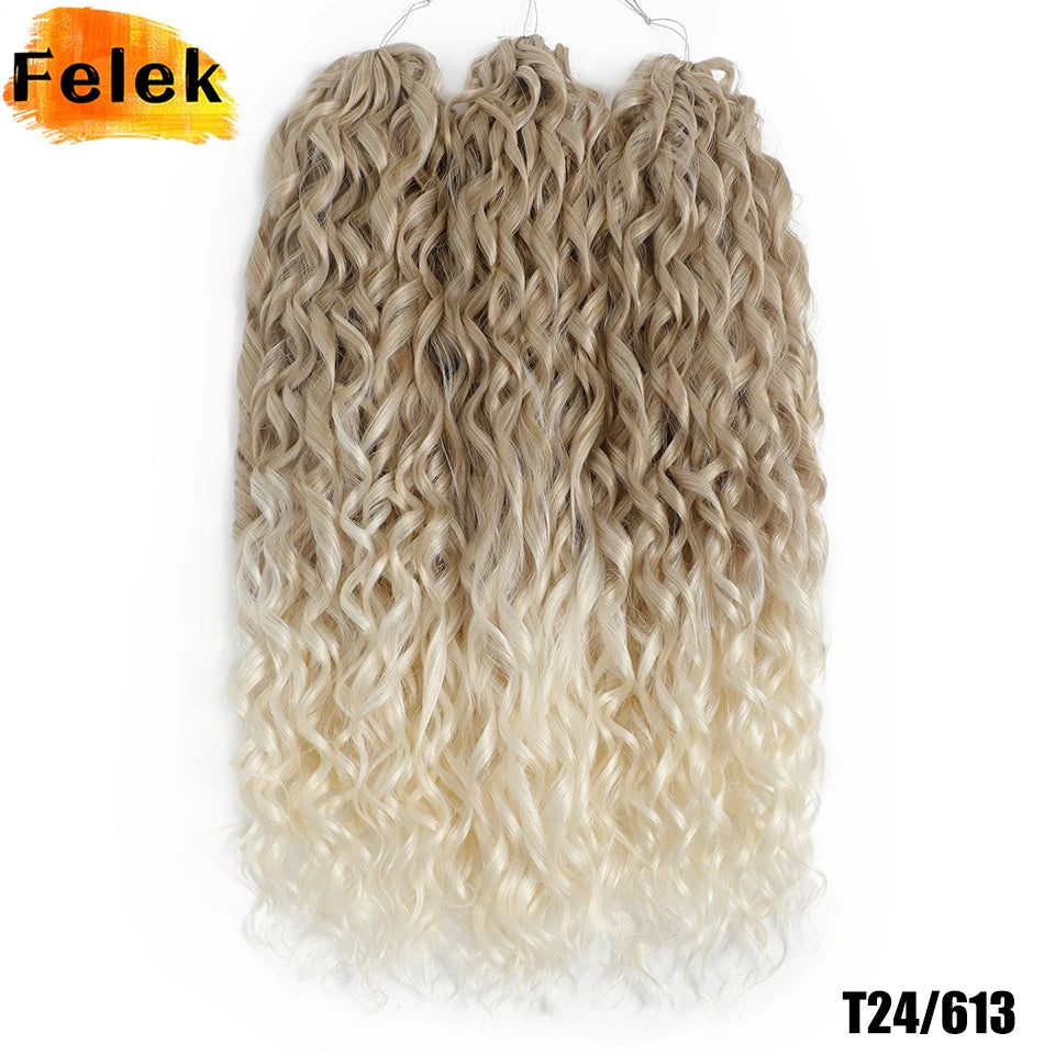Jessica Hair Deep Wavy Twist Crochet Hair 22 Inch | 100G | 54 Colors | 3 Packs/Lot