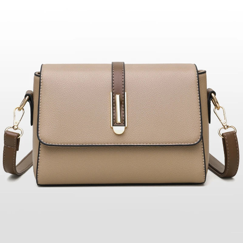 Fashion Luxury Design Women’s Small Shoulder Bag | Sophisticated Crossbody Satchel | Elegant Vintage Square Clutch | Luxury "Dignified" Soft PU Leather Messenger with Flap Closure Luxegan