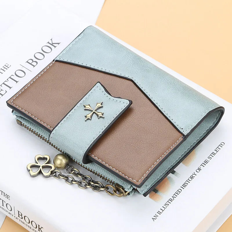Women’s Casual PU Leather Bifold Wallet | Sophisticated Ladies Clutch & Credit Card Holder | Fashion-Forward Zipper Coin Purse | Elegant Standard Wallet & Portable Handbag Gift Luxegan