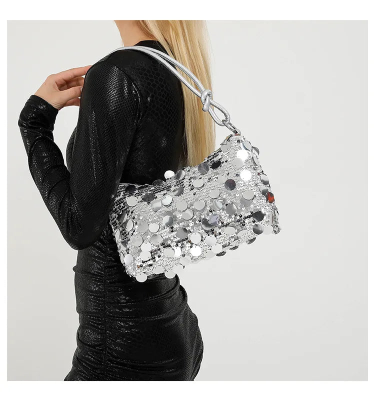 Fashionable Women's Personality Underarm Bag | Solid Color PU Leather Shoulder Crossbody Box Handbag Luxegan