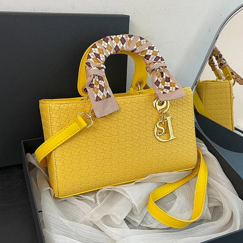 Woven Princess Handbag | Silk Scarf Satchel & Crossbody Luxegan