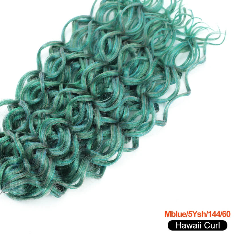 Deep Wave Twist Crochet Hair | Ombre Afro Curls Braiding Extensions | 18–24 Inches Luxegan