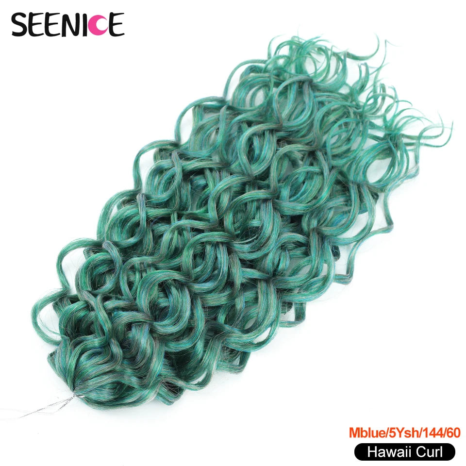Afro Curls Deep Wavy Twist Crochet Hair Extensions – Ombre Synthetic Braiding Hair for Women - view 10
