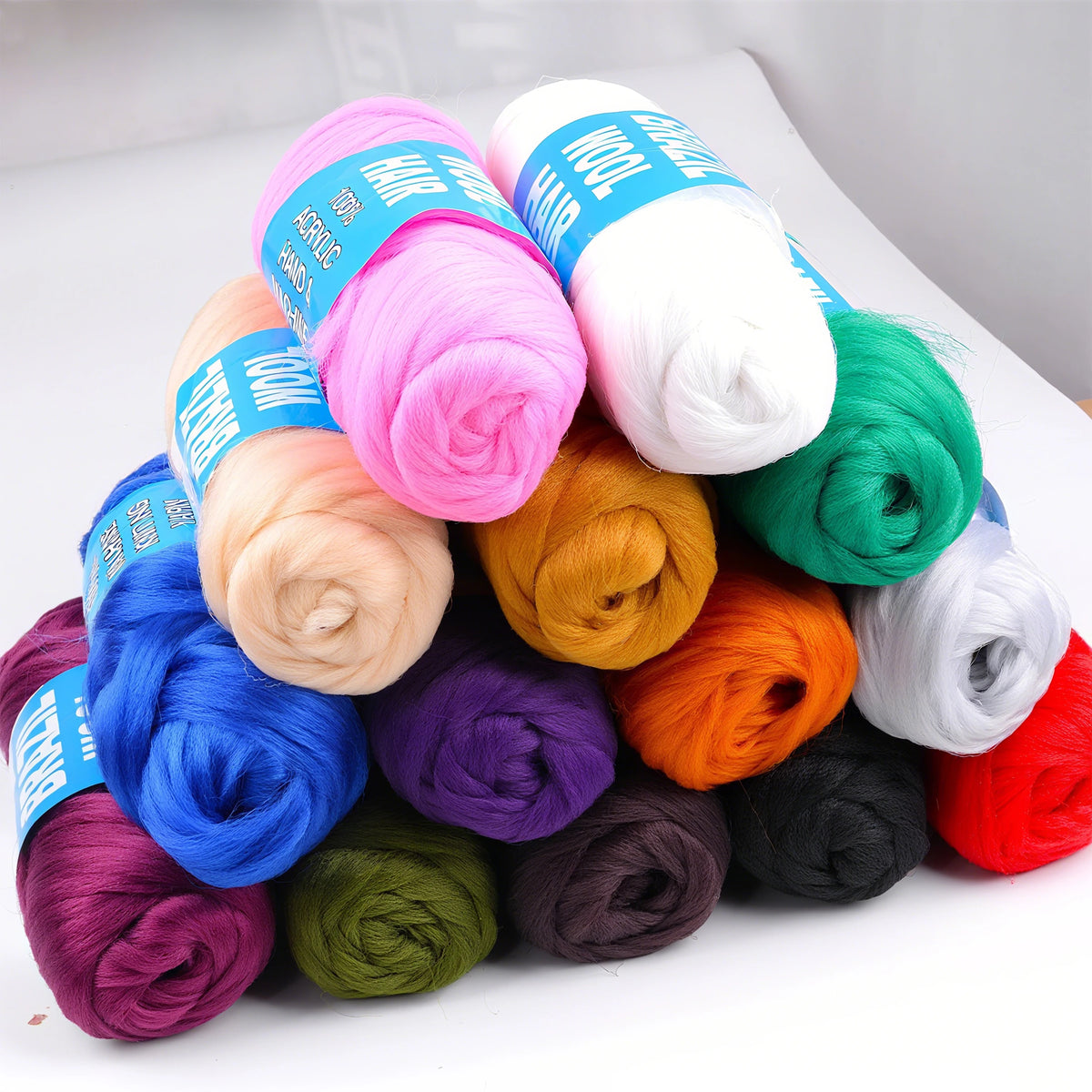 Kinky Curly Braiding Yarn – Acrylic Wool Hair for Crochet, Twists, Faux Locs & Dreadlocks | 14 Colors Luxegan