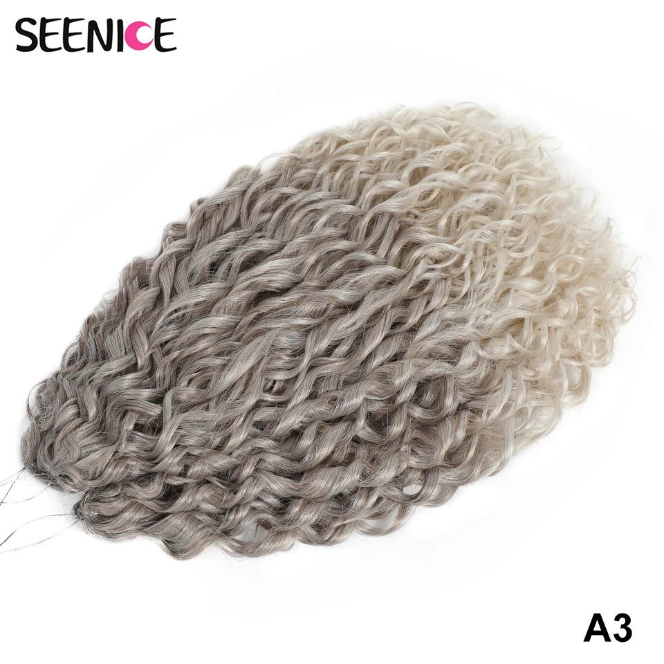 22 Inch Synthetic Water Wave Crochet Hair | Loose Deep Wave Braiding Extensions