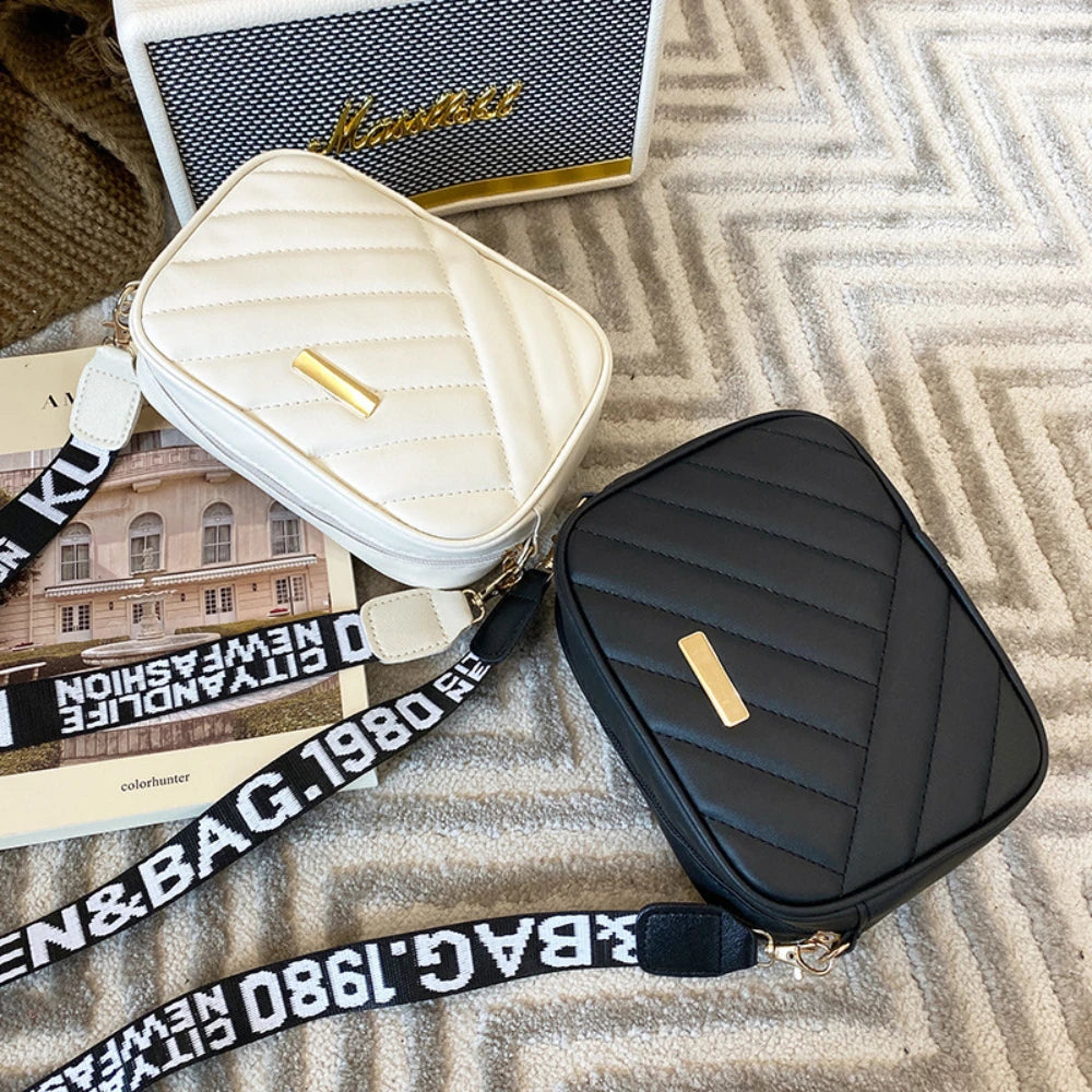 High-Quality PU Shoulder Bags for Women | Simple Crossbody Casual Messenger Bag & Phone Bag Luxegan