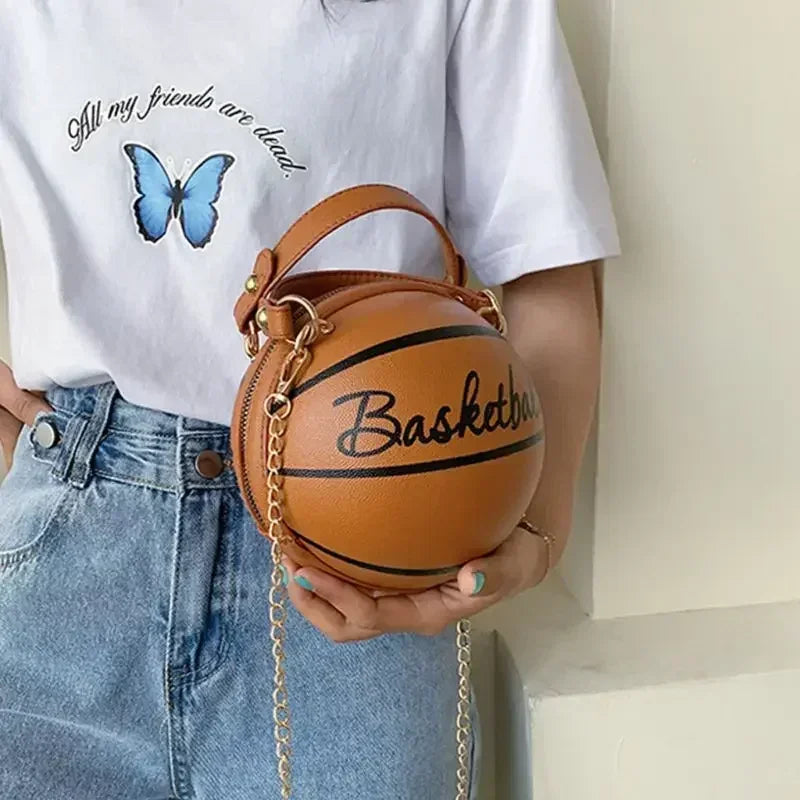 Women's INS Super Hot Personalized Basketball Bag | New Versatile One-Shoulder Crossbody Bag Luxegan