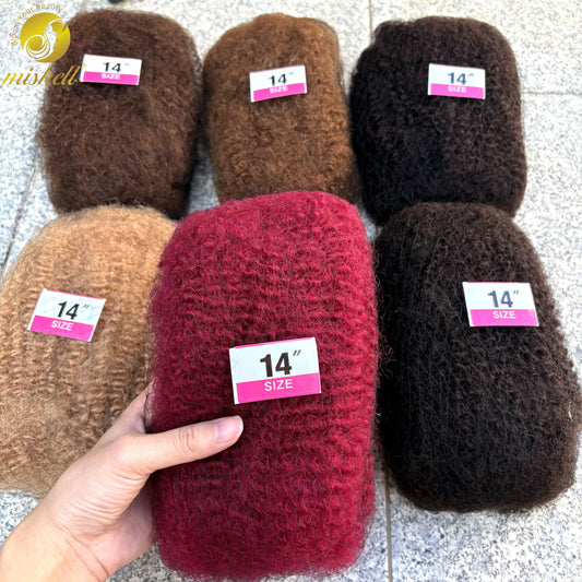 4C Afro Kinky Human Hair Bulk – 100% Raw Peruvian Hair for Locs, Twists & Braids
