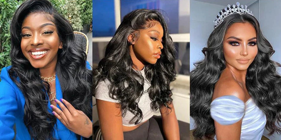 Malaysian Body Wave Human Hair Bundles | Remy Weave Extensions (8-36 Inch, 1/3/4 Pcs) Luxegan