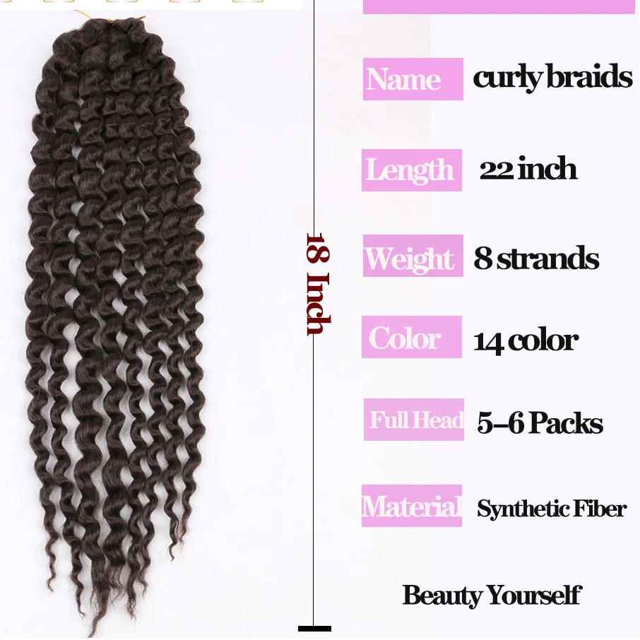 Synthetic Loose Wave Braiding Hair – Goddess Box Braid | 18 Inches Luxegan