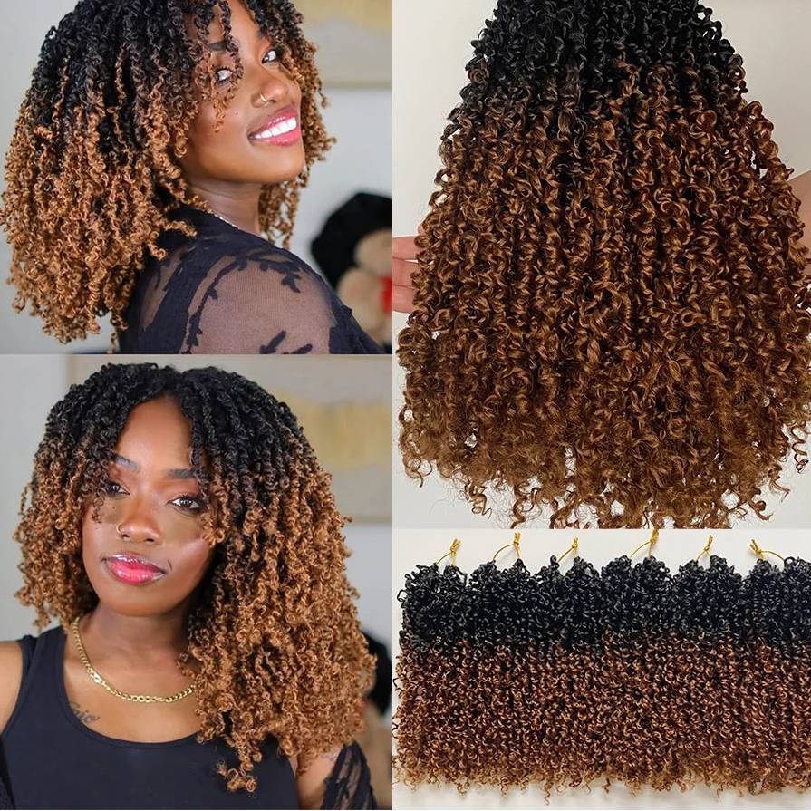 Yanky Twist Crochet Hair | Pre-Looped Senegalese Twist | 8 & 12 Inch | 30 Strands/Pack Luxegan