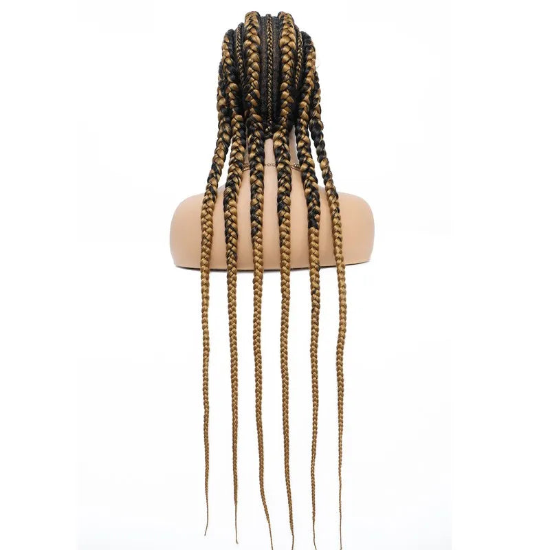 36 Inch Jumbo Knotless Box Braid Cornrow Wig | Full Lace
