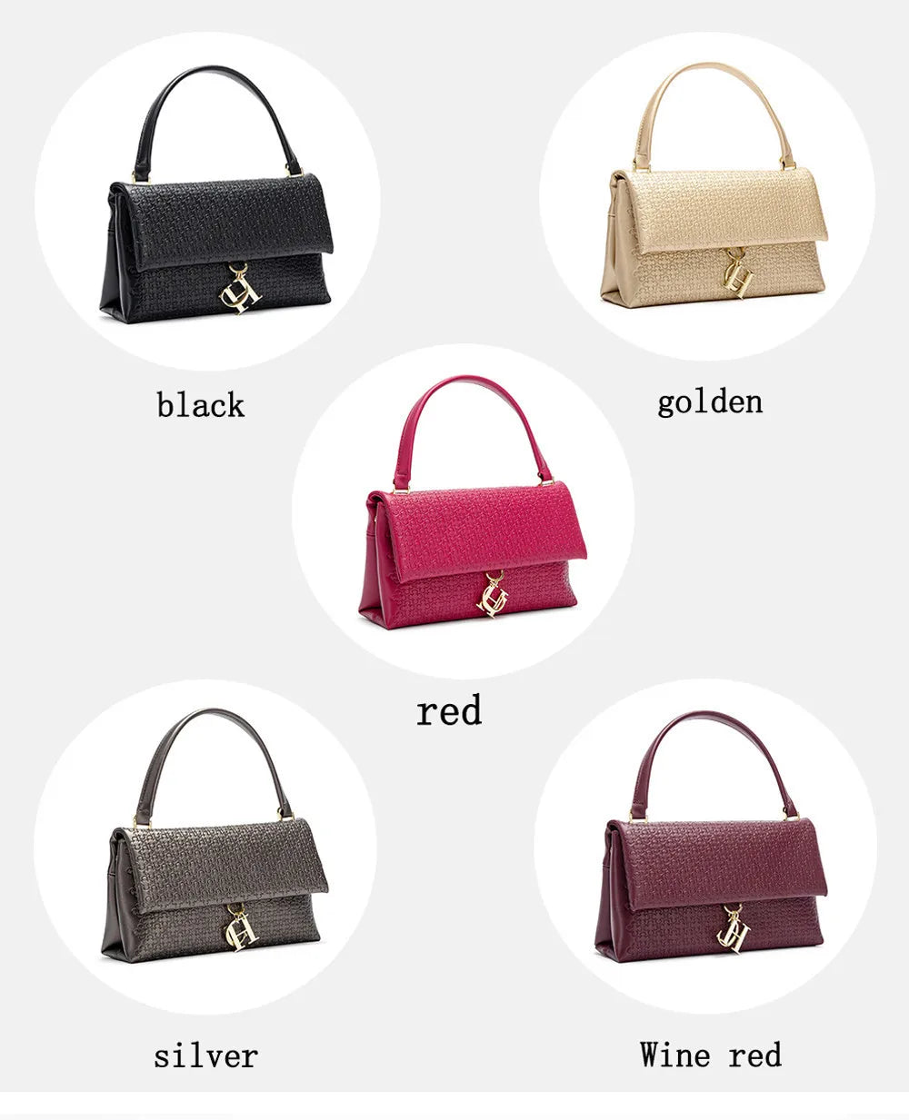 Unique Flower Embossed Box Bag | Soft Metal Accessory Shoulder Purse Luxegan