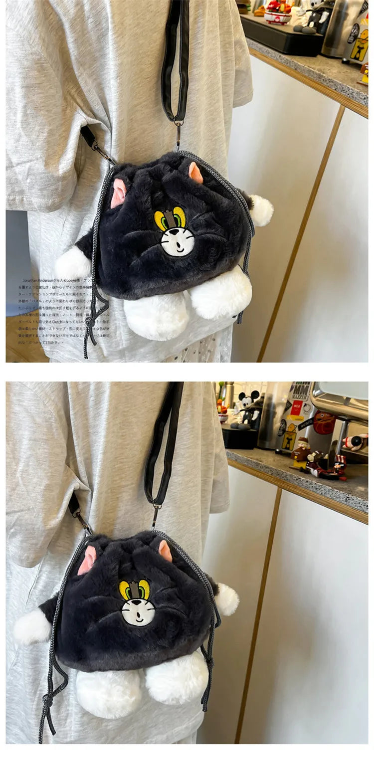 Plush Shoulder Bag | Cute Kawaii Character Doll Crossbody Purse Luxegan
