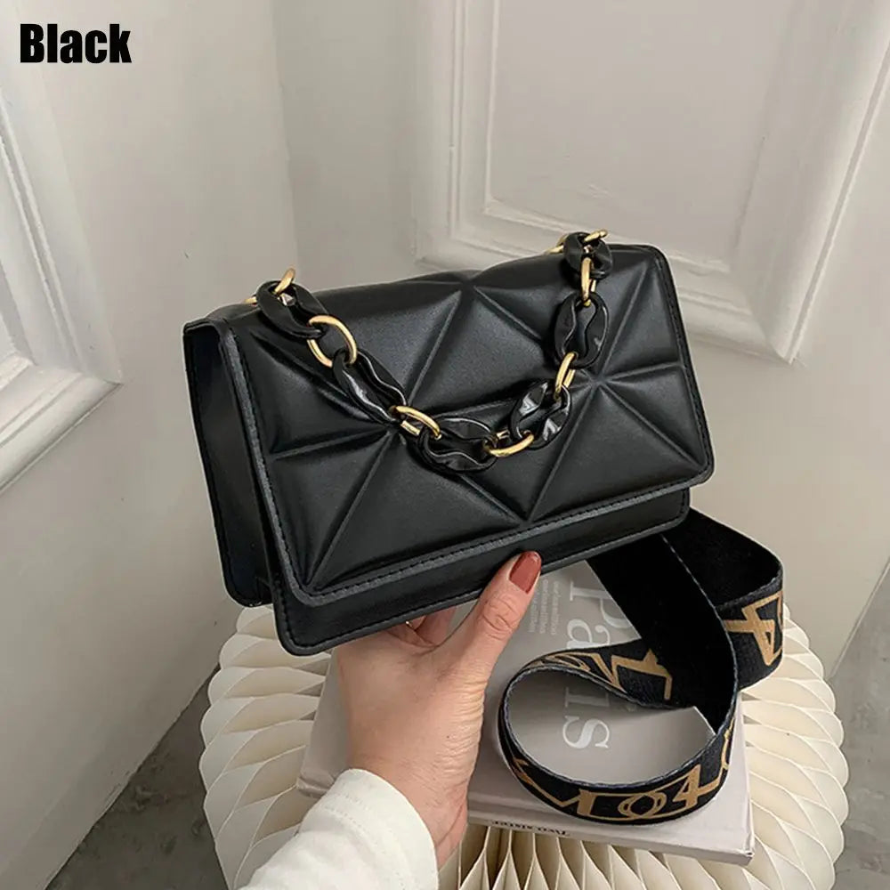Large Capacity Shoulder Bag Women | Female Fashion Casual Handbags & PU Leather Crossbody Clutch Flap Bag (Streetwear Accessory) Luxegan