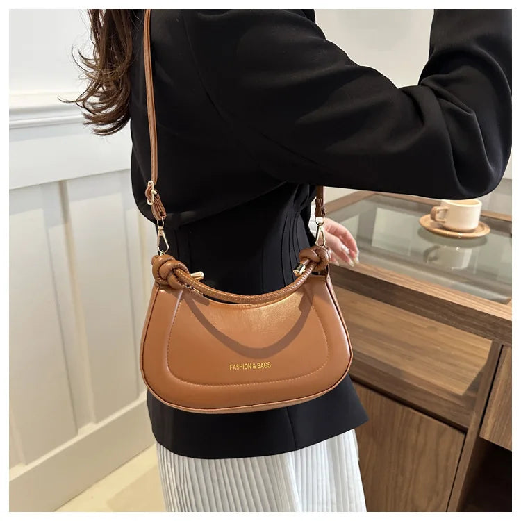 Trendy Soft PU Leather Shoulder Bag | Women's Stylish Tote Purse, Phone Bag & Elegant Design Crossbody Bag Luxegan