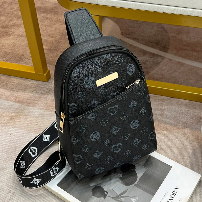 Women's & Men's Crossbody New Chest Bag | Printed Messenger Bag (Ladies' Versatile Shoulder Bag) Luxegan