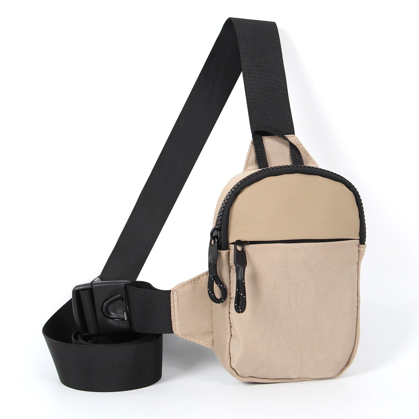 Men's Stylish Mini Nylon Crossbody Bag | Premium Honeycomb-Patterned Phone Pouch | Lightweight Casual Shoulder Satchel | Versatile Unisex Travel Sling Pack with Silt Pocket Luxegan