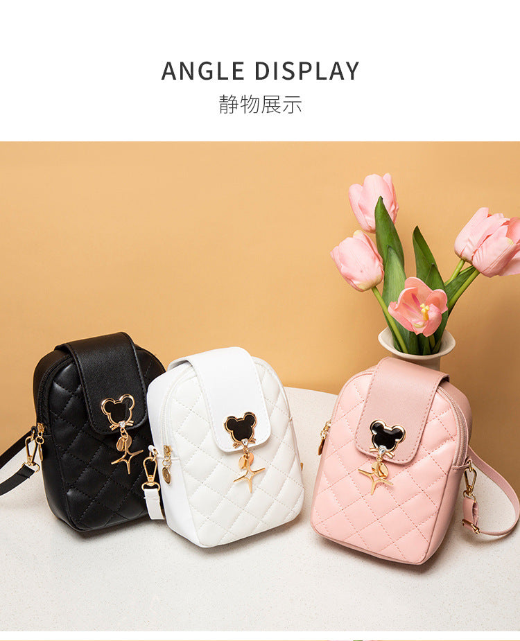 Disney Mickey Mouse Diamond Embroidery Crossbody Bag Luxegan