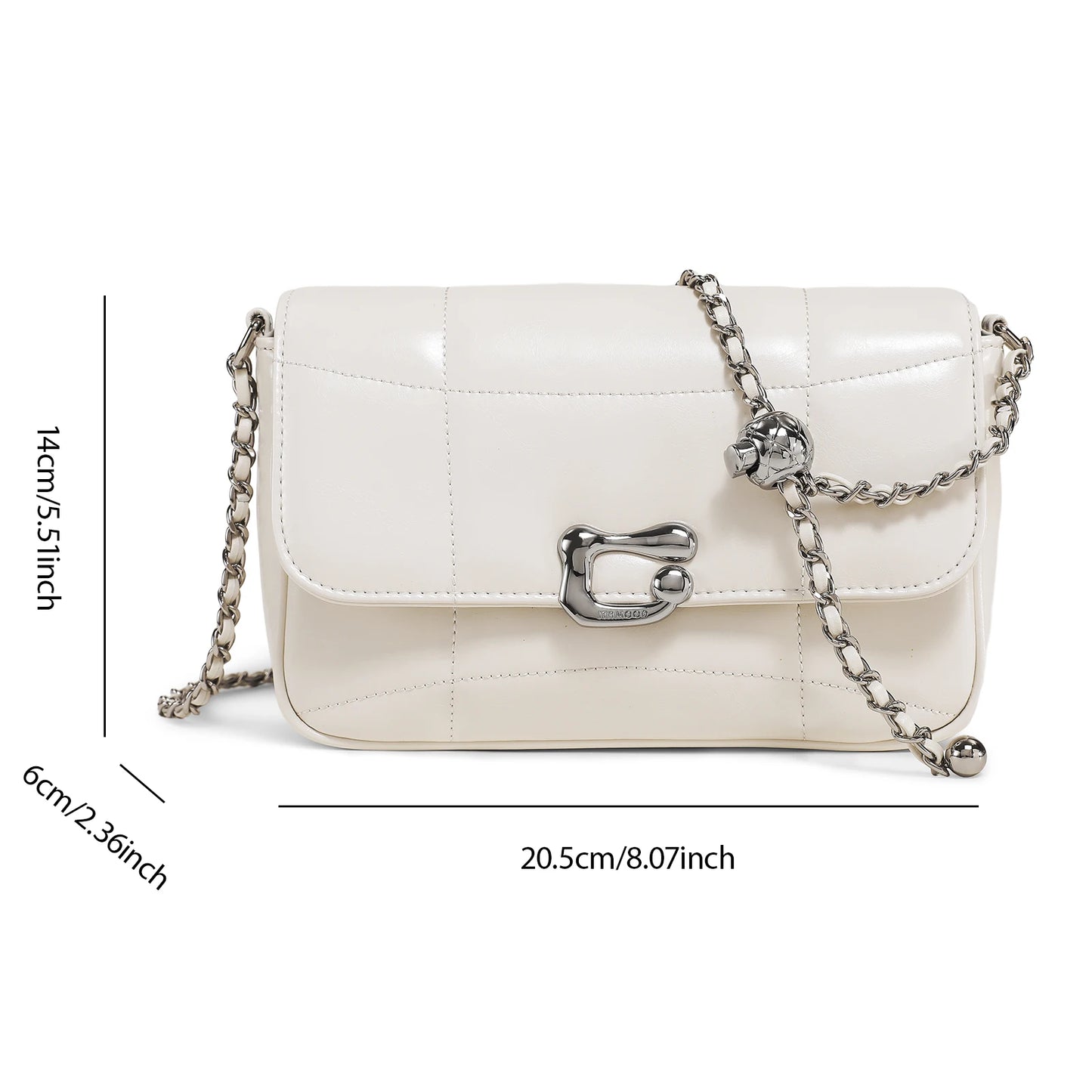 Chain Bag Genuine Leather Crossbody | Luxury Brand Shoulder Bag | Luxury Designers Quilted Square Handbag for Women Luxegan