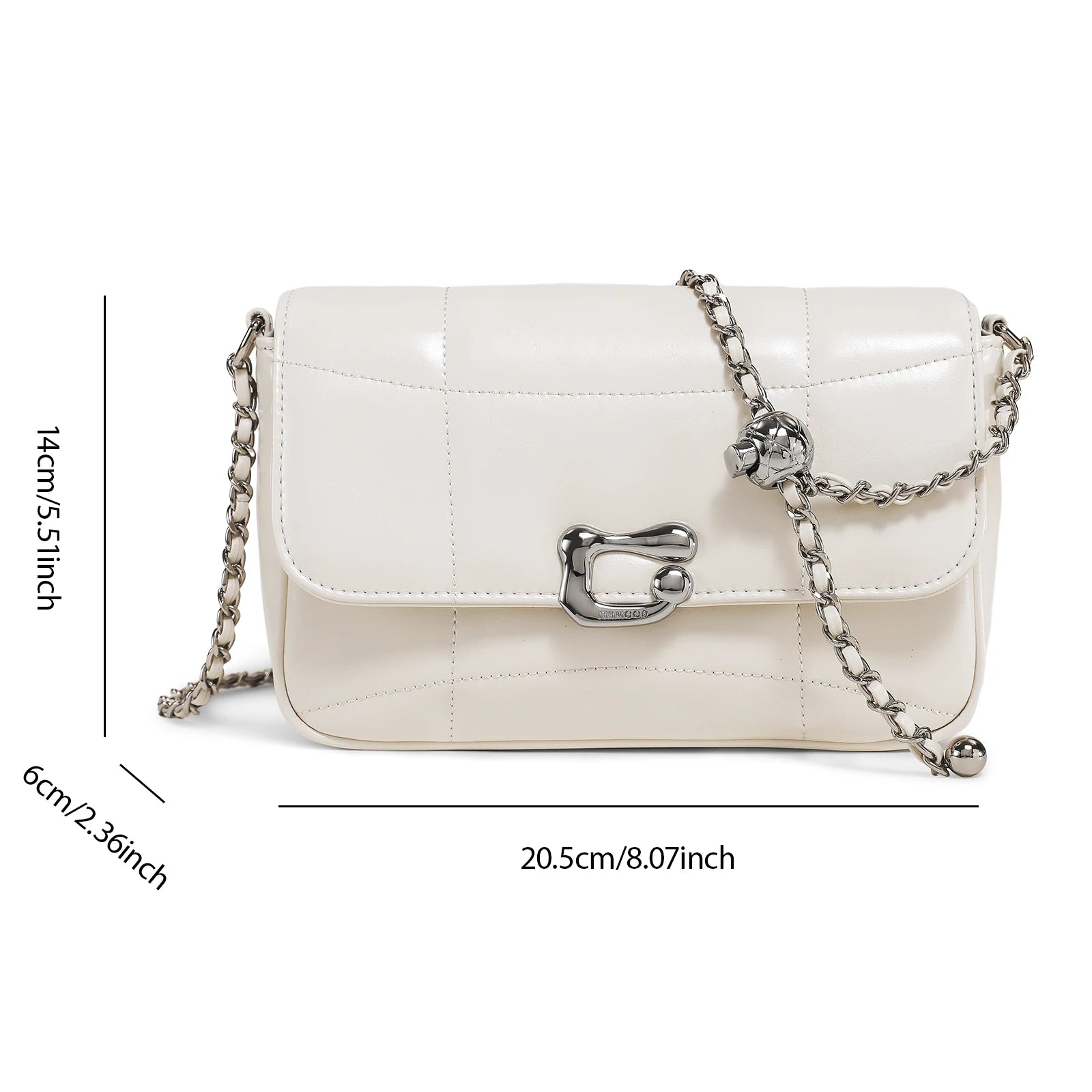 Chain Bag Genuine Leather Crossbody | Luxury Brand Shoulder Bag | Luxury Designers Quilted Square Handbag for Women Luxegan