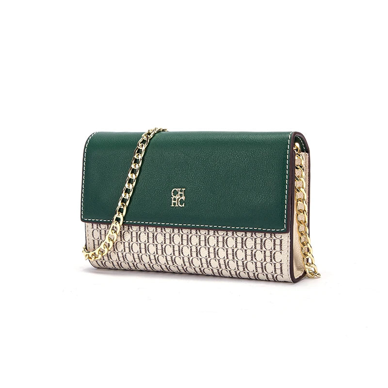 Minimalist Fashionable Exquisite Women’s Shoulder Bag | Trendy Square Messenger Bag with Chain Strap | Versatile PU Leather Commuter Bag | Elegant Flap Pocket Handbag for Gatherings Luxegan