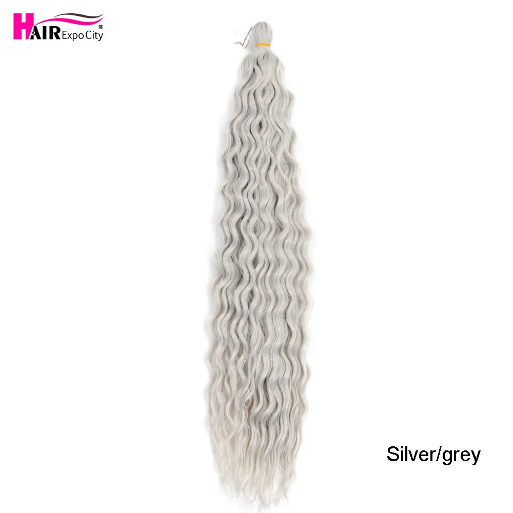22 Inch Water Wave Twist Crochet Hair | Braiding Extensions