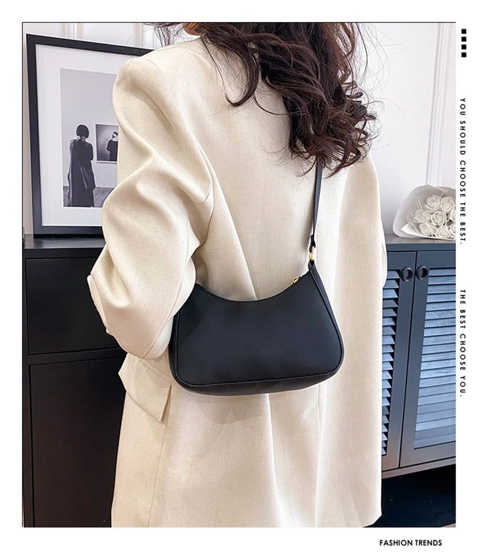 Fashionable Women’s Underarm Bag | Sophisticated PU Leather Party Clutch | Elegant Minimalist "Minaudière" Purse | "Dignified" Structured Handbag for High-Fashion Social Events Luxegan