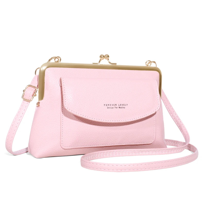 Elegant PU Leather Box Clutch | Party Bag with Criss-Cross and Sequin Detail Luxegan