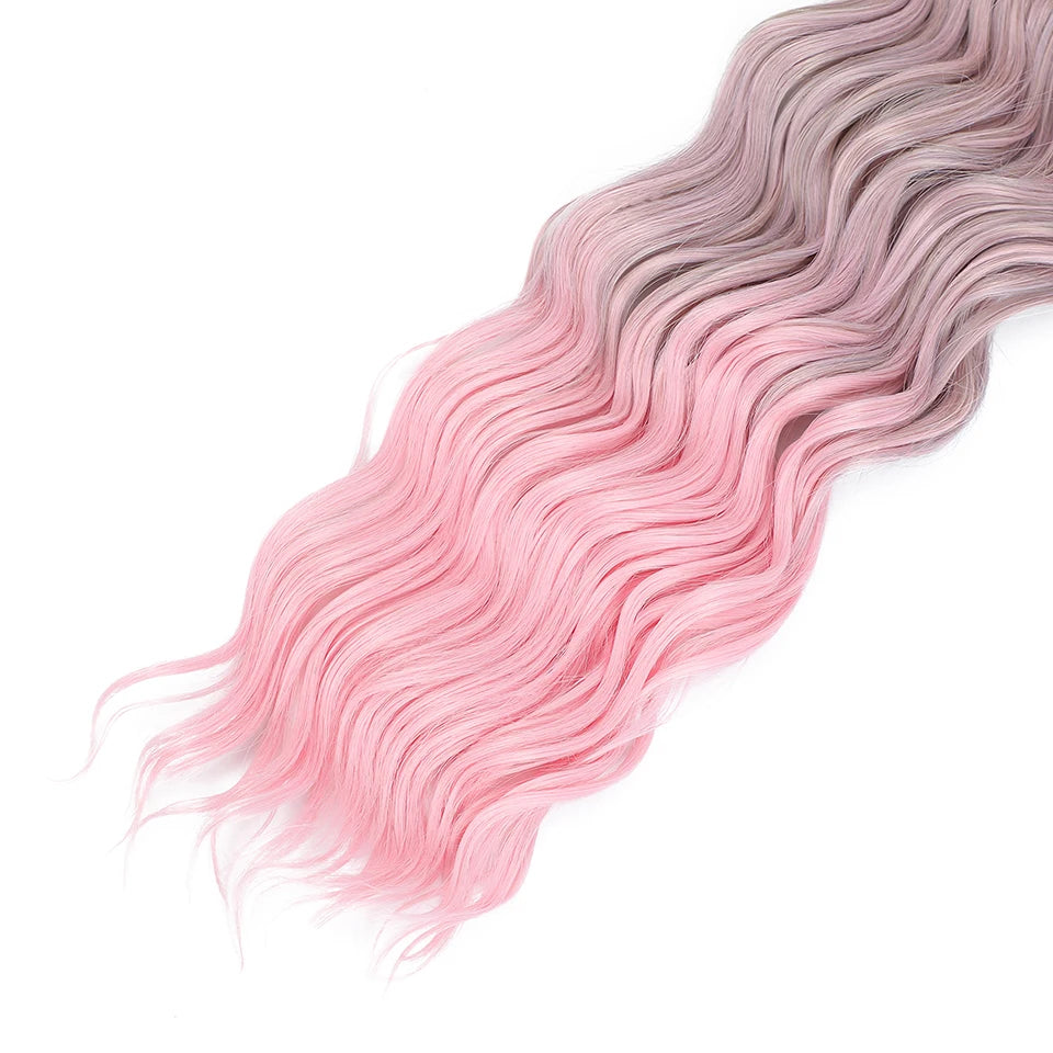 Anna Curls Loose Wave Synthetic Crochet Braiding Hair 24in | 50 Strands | 22 Colors - view 12