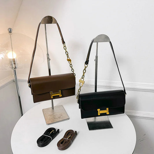 High-Quality Textured Messenger Bag | Versatile Small Square Handbag Luxegan