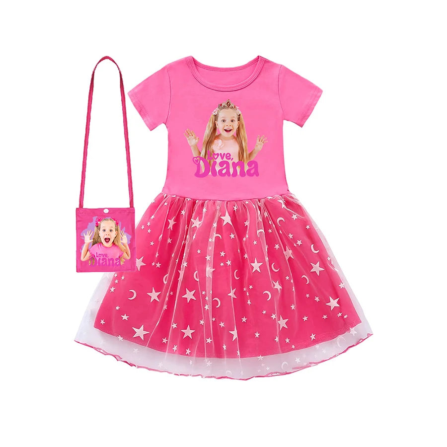 Diana and Roma Party Dresses for Girls Dress Baby Girls Clothes Princess Dress Girl Single Suits and Cut Fashion for Babies