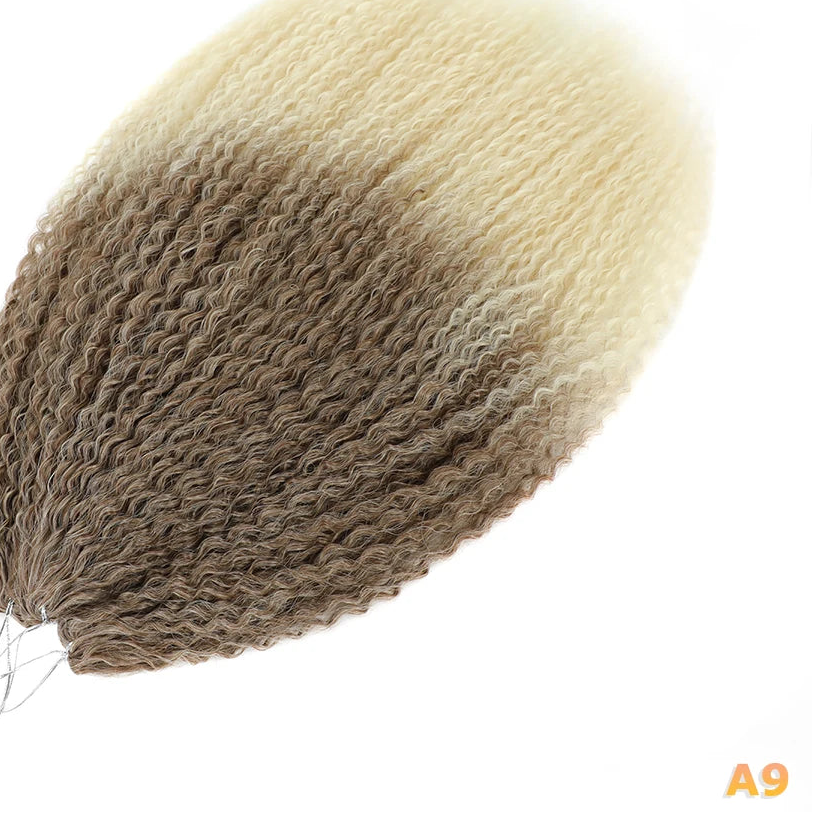 Afro Kinky Curly Crochet Hair Extensions – Kanekalon Ombre Braiding Hair 20–28in | 35 Strands/Pack - view 23