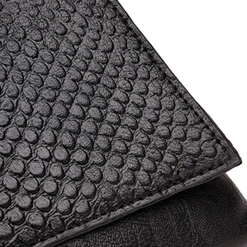 Soft Crocodile/Snake Print Saddle Crossbody | Simple Business Handbag Luxegan