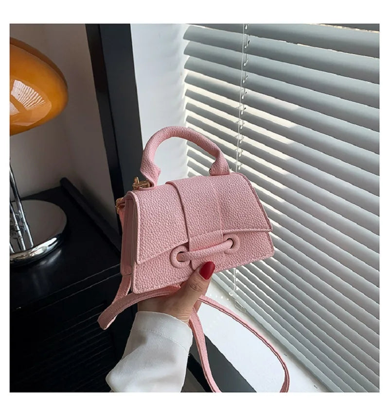 New Fashion Women's Bag | High-Quality PU Leather Shoulder & Crossbody Bag (Small Square Bag) Luxegan