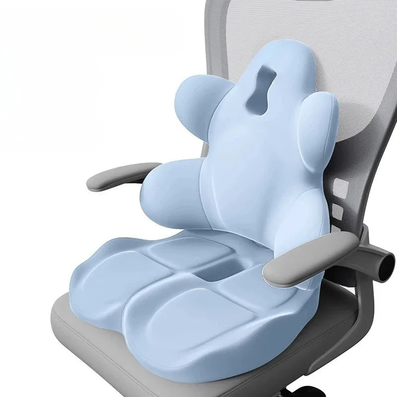 Memory Lumbar Back Support Cushion | Sophisticated "Ergonomic Waist" Silhouette | Elegant Postpartum & Gaming Chair Pain Relief Pillow | "Dignified" High-Performance Seat Support for Radiant Versatile Styling Luxegan