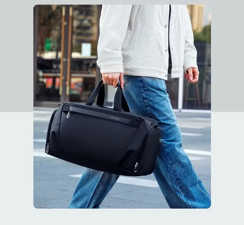 New High-Capacity Sports & Fitness Bag | Fashion Oxford Travel Duffle & Luggage Bag | Waterproof One-Shoulder Crossbody for Men & Women | Versatile 50cm Weekend Carryall Luxegan 