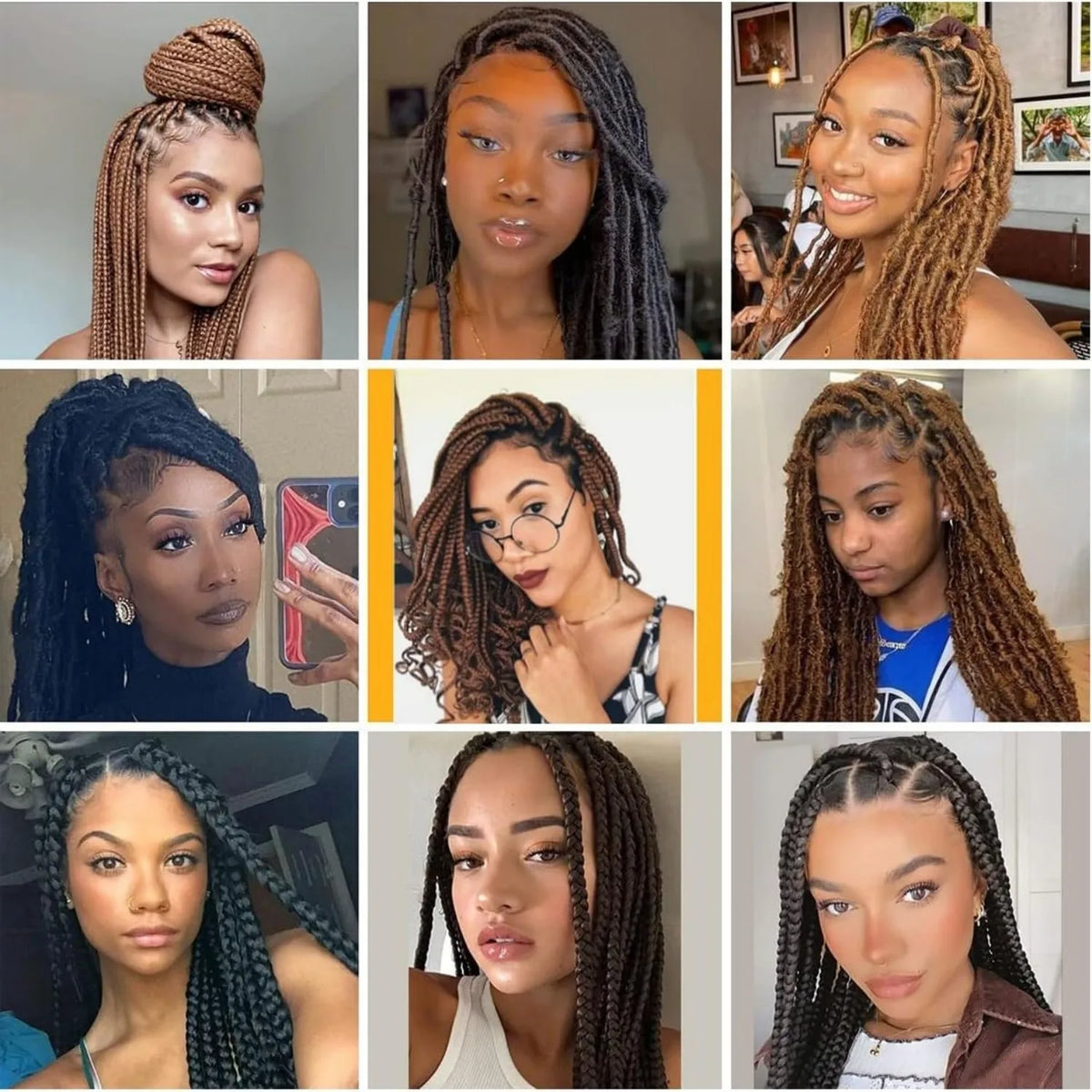 Kinky Curly Braiding Yarn – Acrylic Wool Hair for Crochet, Twists, Faux Locs & Dreadlocks | 14 Colors Luxegan