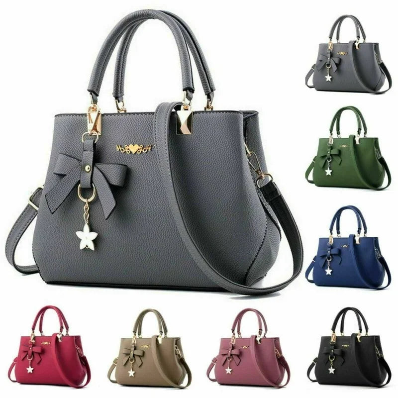 Elegant Fashion Shoulder Bag for Women | Luxury Designer Flower Handbag | Sweet Plum Bowknot Crossbody Bag | Versatile Casual Tote in 6 Vibrant Colors (Model ZWT3930) Luxegan