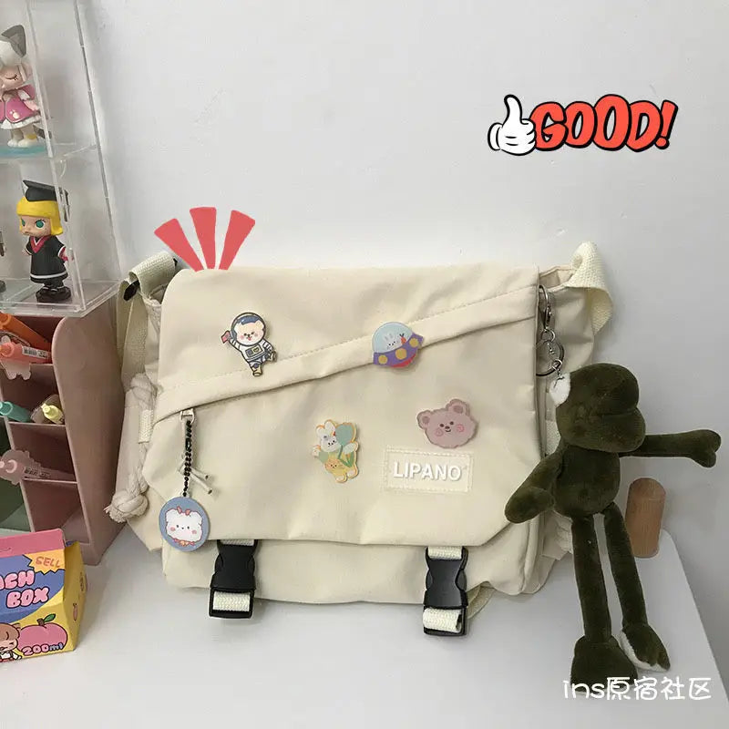Canvas Diagonal Cross Bag | Youth Fashion Casual Shoulder Bag & Messenger Bag Luxegan
